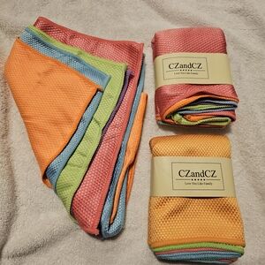 CZ‎ and CZ Colorful Microfiber Towel Set